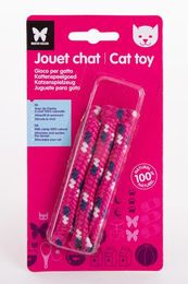 Produktbild von Martin Sellier Katzenminze Spielzeug für Katzen mit Seil in Rosa und Bunt