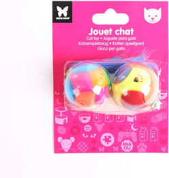 Martin Sellier Katzenspielzeug Nachtball bunt 2er Pack – Bild 1 von 1