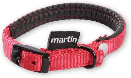 Martin Sellier Komfort-Halsband für Hunde aus Nylon in Rot 10-30 cm – Bild 1 von 2