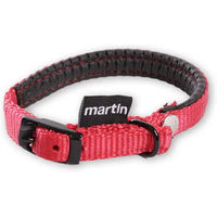 Produktbild von Martin Sellier Komfort-Halsband für Hunde aus Nylon in Rot 10-30 cm