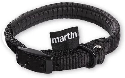 Martin Sellier Komfort-Halsband für Hunde aus Nylon in Schwarz 10-30 cm – Bild 1 von 2