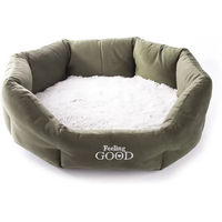 Produktbild von Martin Sellier Komfortkorb Igloo Katzenhöhle und Hundekorb aus Plüsch Grün 75 cm