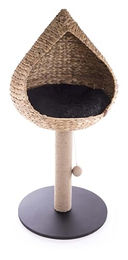 Martin Sellier Kratzbaum Goutte mit Wasserhyazinthe und Bananenblatt in Natur Beige 50 cm – Bild 1 von 2