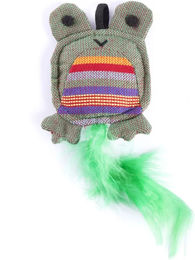 Produktbild von Martin Sellier Kuscheltier Frosch für Katzen aus Plüsch in Grün