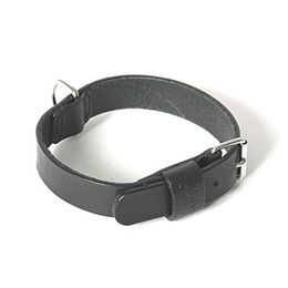 Produktbild von Martin Sellier Leder Collier mit runden Kanten Schwarz 35 bis 70 cm