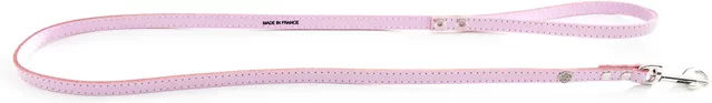 Produktbild von Martin Sellier Leder Führleine für Hunde in Rosa gesteppt