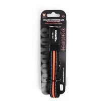 Produktbild von Martin Sellier Leuchthalsband für Hunde aus Nylon mit USB-Ladung in Orange und Schwarz