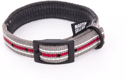 Produktbild von Martin Sellier Nylon Hundehalsband Trio Grau Größe M