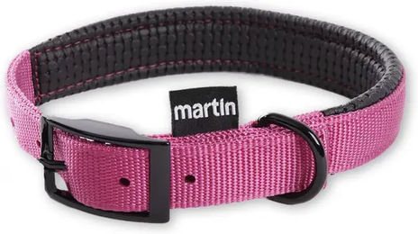 Martin Sellier Nylon-Komfort-Halsband für Hunde in Rosa 25-65cm – Bild 1 von 2