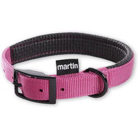 Produktbild von Martin Sellier Nylon-Komfort-Halsband für Hunde in Rosa 25-65cm