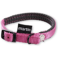 Produktbild von Martin Sellier Nylon-Komfort-Halsband für Hunde Rosa 16mm-35cm