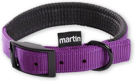 Martin Sellier Nylon-Komfort-Halsband für Hunde wasserabweisend Lila 20-45 cm – Bild 1 von 2