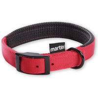 Produktbild von Martin Sellier Nylon-Komfort-Halsband für Hunde wasserabweisend Rot XL