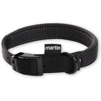 Produktbild von Martin Sellier Nylon-Komfort-Halsband für mittelgroße bis große Hunde Schwarz wasserabweisend Größe M