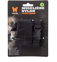 Produktbild von Martin Sellier Nylon Maulkorb T5 für Hunde in Schwarz XL