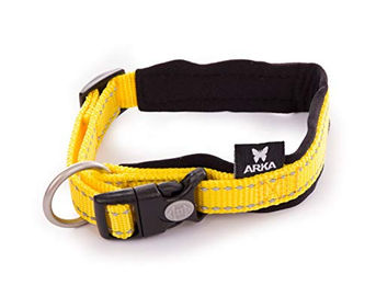 Produktbild von Martin Sellier Pferdehalfter COLL Jaune NEO+ Gelb mit Neopren 15mm/30-35cm