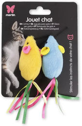 Produktbild von Martin Sellier Plüschspielzeug für Katzen bunt 2er Pack