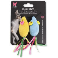 Produktbild von Martin Sellier Plüschspielzeug für Katzen bunt 2er Pack