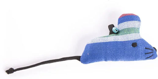 Produktbild von Martin Sellier Plüschspielzeug Maus für Katzen in Blau und Bunt