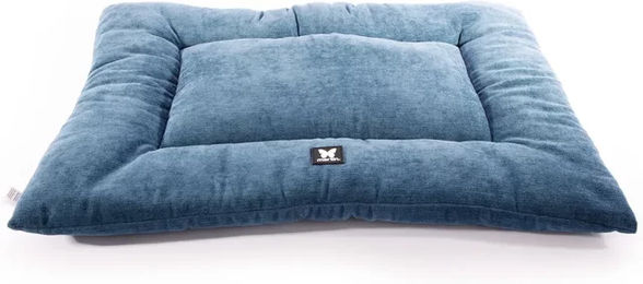 Produktbild von Martin Sellier Rechteckiges Hundekissen und Katzenkissen aus Plüsch in Blau 60 cm