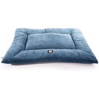 Produktbild von Martin Sellier Rechteckiges Hundekissen und Katzenkissen aus Plüsch in Blau 60 cm