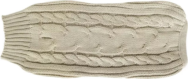 Martin Sellier Ribbed Pull Pullover für Hunde in Beige – Bild 1 von 1