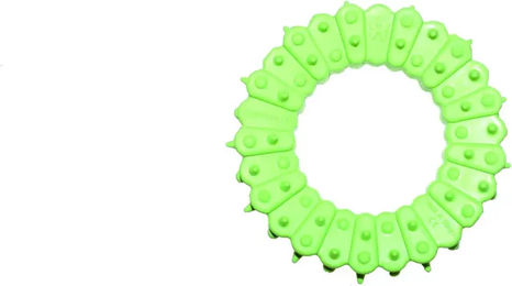Produktbild von Martin Sellier Rubb'n Dental Kauspielzeug Ring aus Naturkautschuk Grün 12 cm