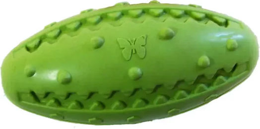 Produktbild von Martin Sellier Rubb'n Dental Rugby Hundespielzeug aus Gummi Grün Größe M