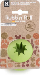 Produktbild von Martin Sellier Rubb'n Hundesnackbar Ball aus Naturkautschuk Grün