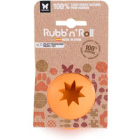 Produktbild von Martin Sellier Rubb'n Hundesnackbar Ball aus Naturkautschuk Orange