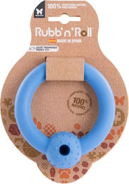 Produktbild von Martin Sellier Rubb'n Hundespielzeug mit Snackring aus Naturkautschuk Blau