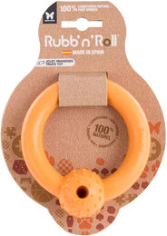 Produktbild von Martin Sellier Rubb'n Hundespielzeug mit Snackring aus Naturkautschuk in Orange