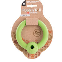 Produktbild von Martin Sellier Rubb'n Intelligenzspielzeug für Hunde mit Snackring aus Naturkautschuk in Grün