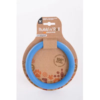 Produktbild von Martin Sellier Rubb'n Roll Hundespielzeug Ring aus Naturkautschuk Blau