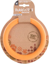 Martin Sellier Rubb'n Roll Hundespielzeug Ring aus Naturkautschuk Orange – Bild 1 von 1