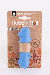 Produktbild von Martin Sellier Rubb'n Roll Stem Kauspielzeug für Hunde aus Naturkautschuk Blau