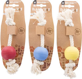 Martin Sellier Rubb'n'Rope Hundespielzeug Ballseil bunt 20 cm – Bild 1 von 1