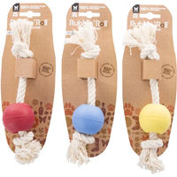 Produktbild von Martin Sellier Rubb'n'Rope Hundespielzeug Ballseil bunt 20 cm