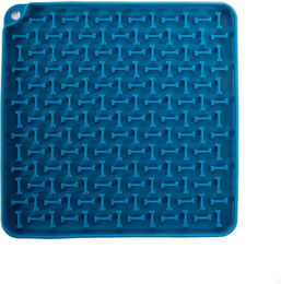 Produktbild von Martin Sellier Schleckmatte aus Silikon als Intelligenzspielzeug Blau 20 cm