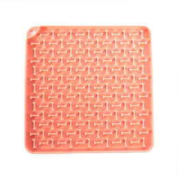 Produktbild von Martin Sellier Schleckmatte aus Silikon als Intelligenzspielzeug Rosa 20 cm