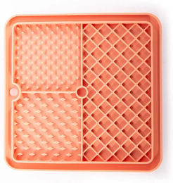 Produktbild von Martin Sellier Schleckmatte Trio aus Silikon in Rosa und Orange