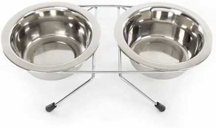 Produktbild von Martin Sellier Schüsselhalterung für zwei Schüsseln aus Edelstahl in Silber