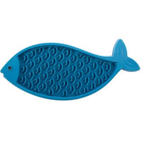 Produktbild von Martin Sellier Silikon Lickmatte Fisch Blau