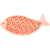 Produktbild von Martin Sellier Silikon Lickmatte Fisch Design Rosa