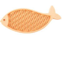 Produktbild von Martin Sellier Silikon Lickmatte Fisch in Gelb
