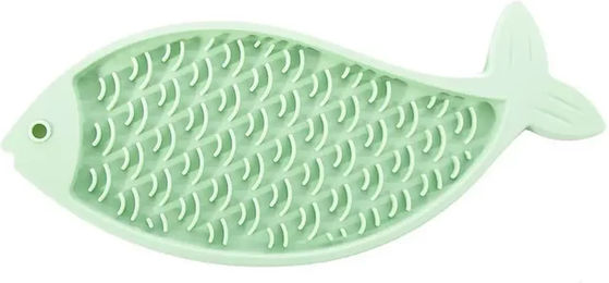 Produktbild von Martin Sellier Silikon Schleckmatte Fisch Grün Intelligenzspielzeug