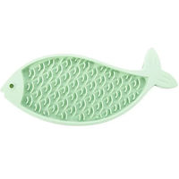 Produktbild von Martin Sellier Silikon Schleckmatte Fisch Grün Intelligenzspielzeug