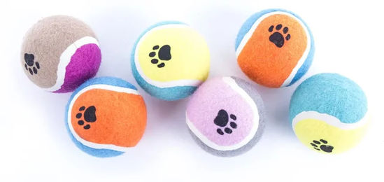 Produktbild von Martin Sellier Tennisball für Hunde bunt 6er Pack