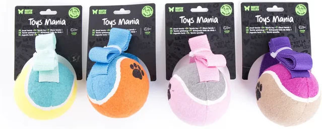 Produktbild von Martin Sellier Tennisball für Hunde mit Gürtel bunt