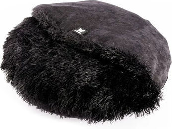 Produktbild von Martin Sellier Toudoudou Hundekissen rund aus Plüsch Schwarz 80 cm